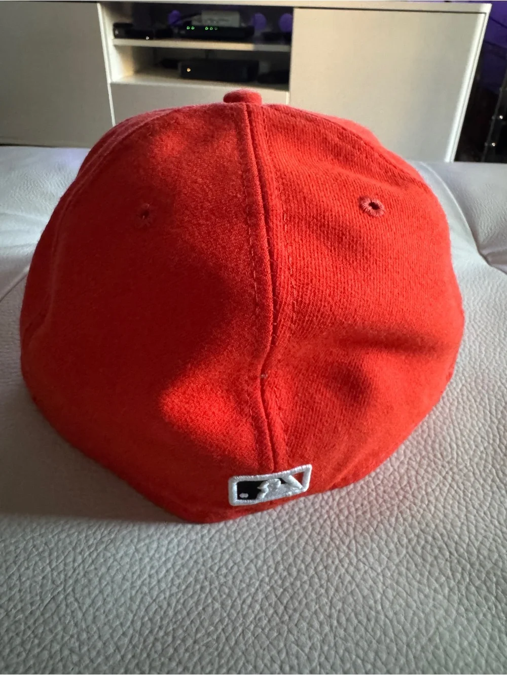 New Era Orange Miami Marlin Logo Baseball Cap Size 7 1/2
